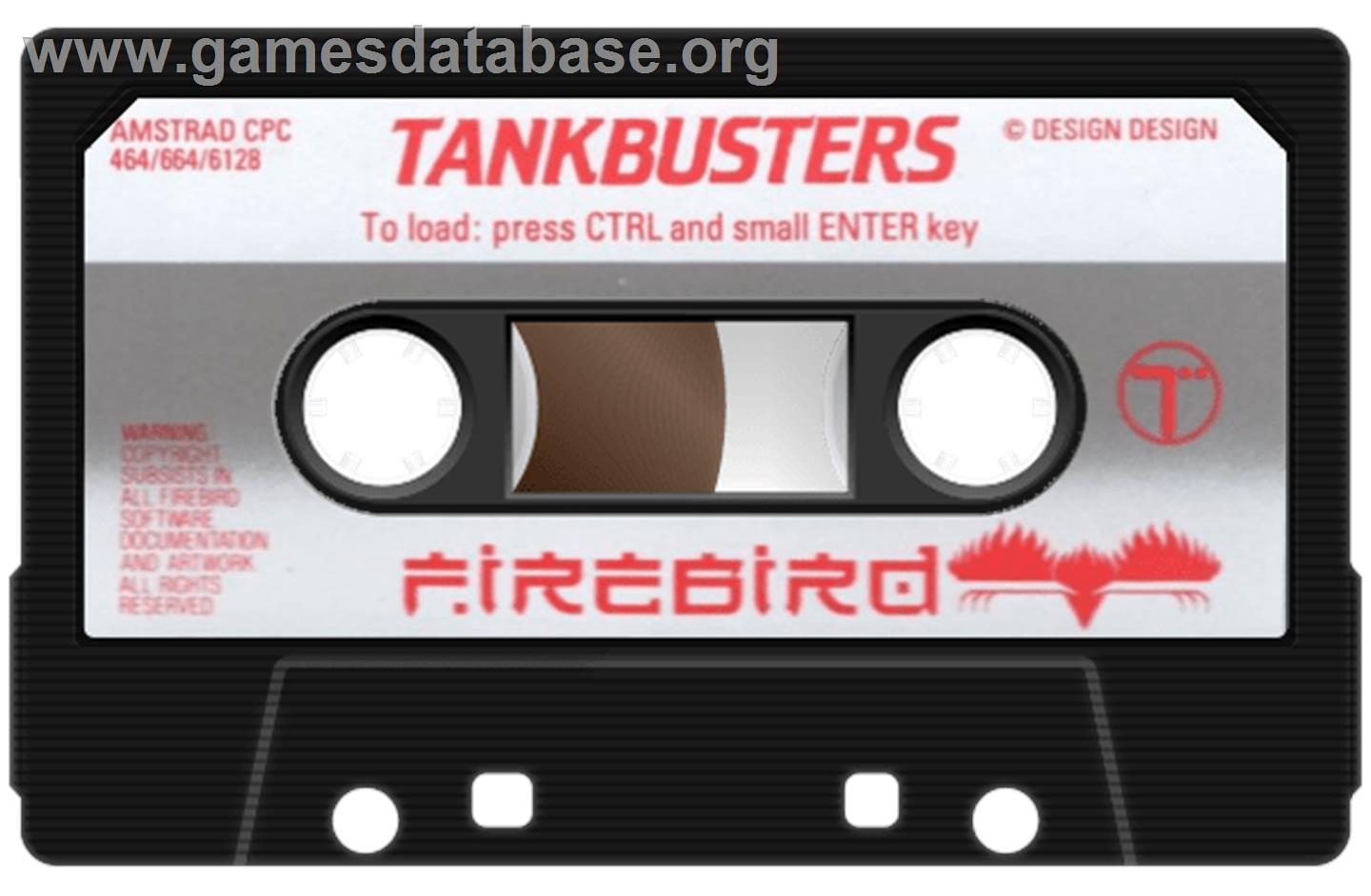 Tank Busters - Amstrad CPC - Artwork - Cartridge